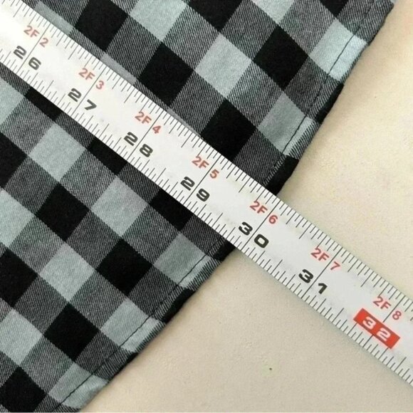 FOX Mens Shirt Troubled Mind Woven Short Sleeve Button Down Green Black Check M - Picture 13 of 14